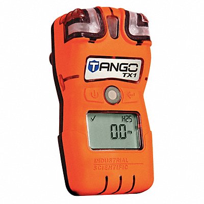 INDUSTRIAL SCIENTIFIC TX12 Single Gas Detector H2S 0-200ppm Orange