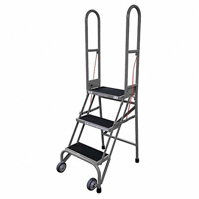 COTTERMAN SAS4A2E10B8C1P6 Folding Rolling Safety Ladder Platfm 40In H