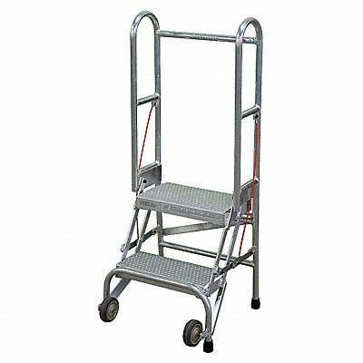 COTTERMAN SASA2A10E10C50P6 Folding Rolling Safety Ladder Platform 20In H