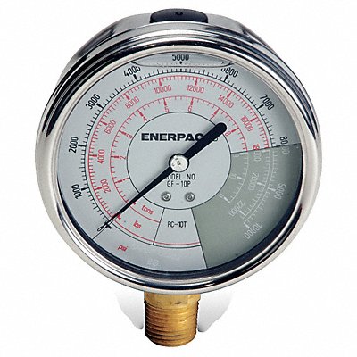 ENERPAC GF10P K4567 Pressure Gauge 0 to 10000 psi 4 Dial
