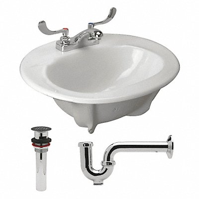 ZURN Z5114521107000 Zurn Lav Sink Oval 20inx12-1/4inx6-5/8in