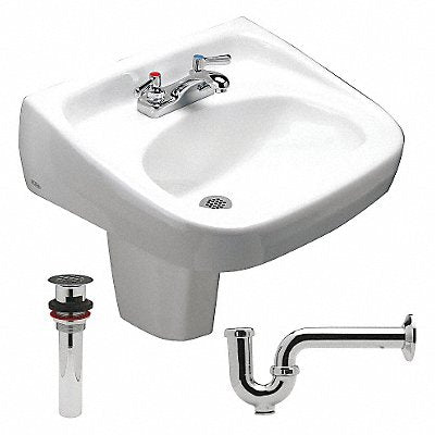 ZURN Z534446410700D Sink DShape 16-1/2inx10-1/4inx6-3/8in