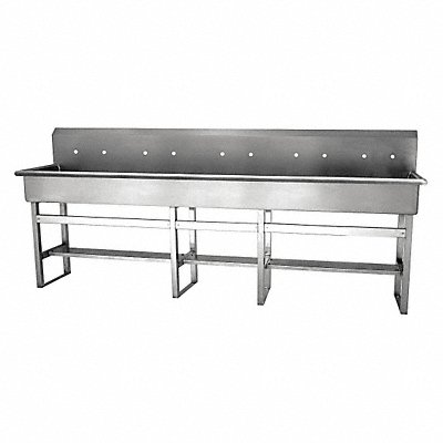 SANI-LAV 510F8 SaniLav Wash Station Rectangular 97inx16-1/2inx8in