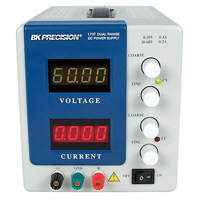 B K PRECISION 1737 Dual Range DC Pwr Sply 30V/3A 60V/2A