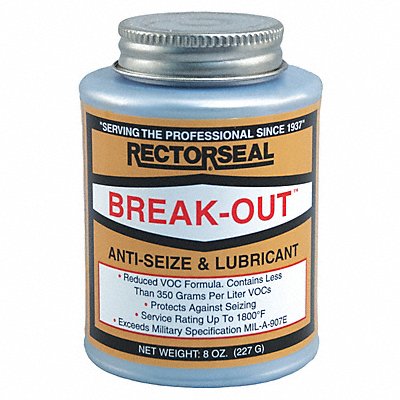 RECTORSEAL 73551 General Purpose Anti-Seize 8 oz BrshTp Cn