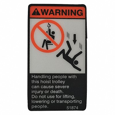 DAYTON G2104 Warning Label