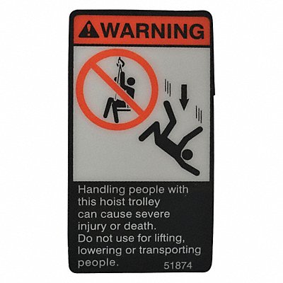 DAYTON G1504 Warning Label