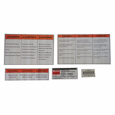 DAYTON MH5PKH3LKG Label Kit