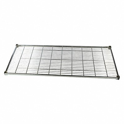 GRAINGER MH2460CSQG Shelf Chrome 24x60 In