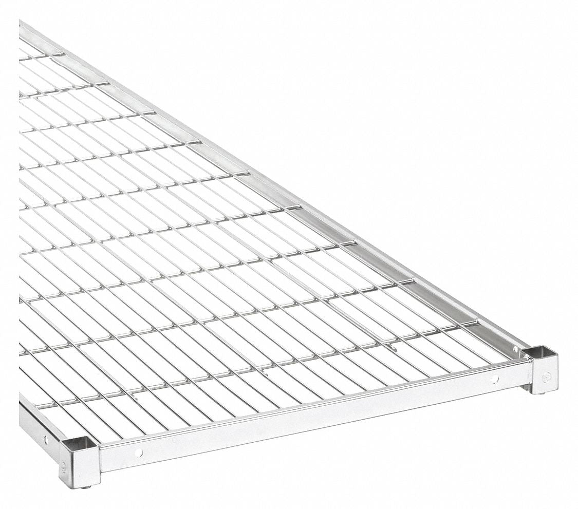 GRAINGER MH2472CSQG Shelf Chrome 24x72 In