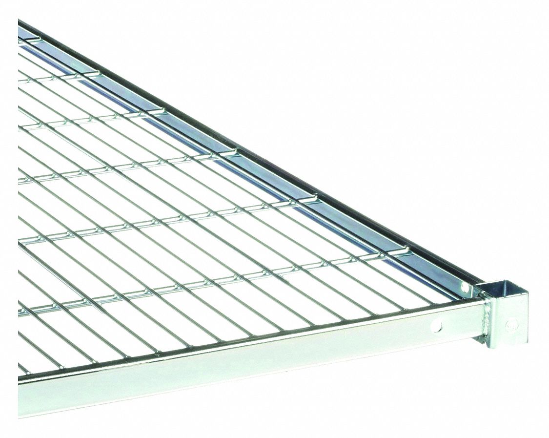 GRAINGER MH2472ZSQG Shelf Zinc 24x72 In