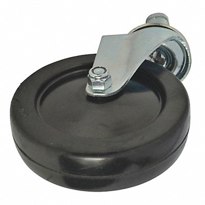 GRAINGER MHSR5SQG Swivel Castor Soft Rubber 5 In