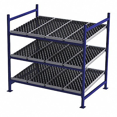 UNEX FLOW CELL FC99SW72483S Gravity Flow Rack 48inx72inx72in #shlv 3