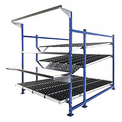 UNEX FLOW CELL FCW99WSW72963 Gravity Flow Rack WS 96inx72inx72in #shlv 3