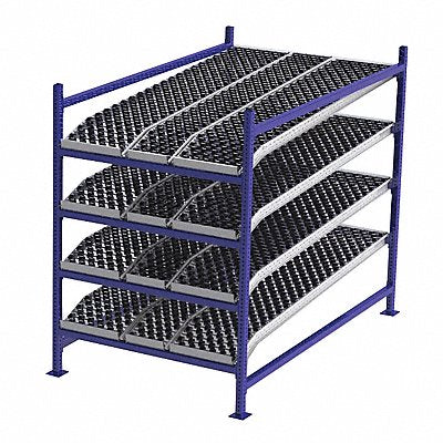 UNEX FLOW CELL FC99SKW48844S Gravity Flow Rack 84inx72inx48in #shlv 4