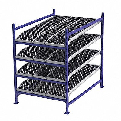 UNEX FLOW CELL FC99SKW48724S Gravity Flow Rack 72inx72inx48in #shlv 4