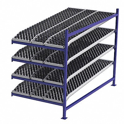 UNEX FLOW CELL FC99SKW48964A Gravity Flow Rack 96inx72inx48in #shlv 4