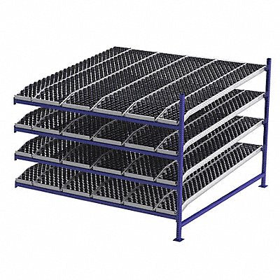 UNEX FLOW CELL FC99SKW96964A Gravity Flow Rack 96inx72inx96in #shlv 4