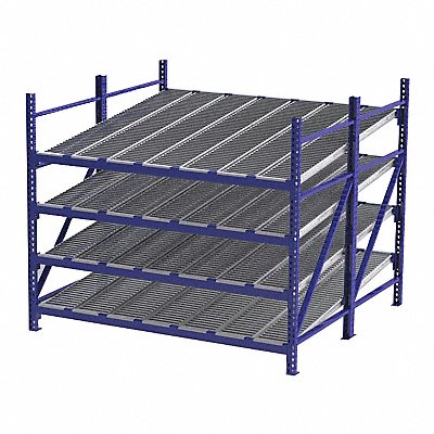 UNEX ROLLER RACK RR99S2R8X8S Gravity Flow Rack 96inx84inx96in #shlv 4