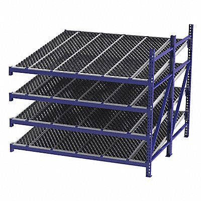 UNEX ROLLER RACK RR99S2W8X8A Gravity Flow Rack 96inx84inx96in #shlv 4