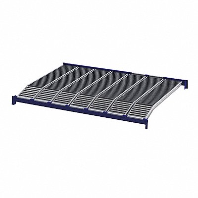 UNEX ROLLER RACK RR99K2R8X6L Gravity Flow Shelf 72inx2 5/8inx96in Blu