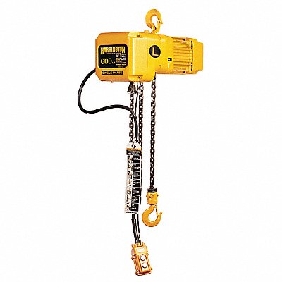 HARRINGTON SNER000600L10115v Electric Chain Hoist 600 lb 115V