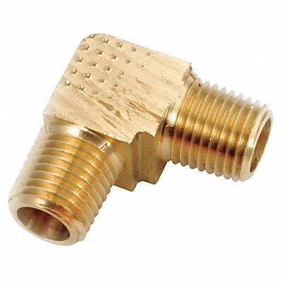 GRAINGER 70613002 90 Extruded Elbow Brass 1/8 in MNPT