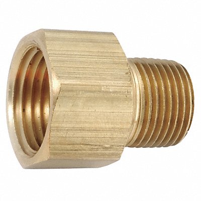 GRAINGER 7061200604 Reducing Adaptor Brass 3/8 x 1/4 in