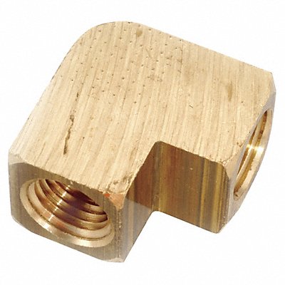 GRAINGER 70610004 90 Extruded Elbow Brass 1/4 in NPT