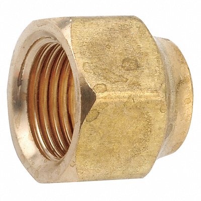 GRAINGER 70401808 Forged Nut 45 deg Low Lead Brass 1/2 In.