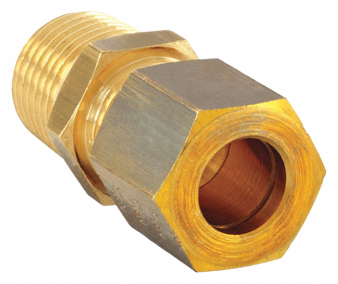LEGRIS 1050817 Adaptor Brass CompxBSPT 8mmx3/8In PK10