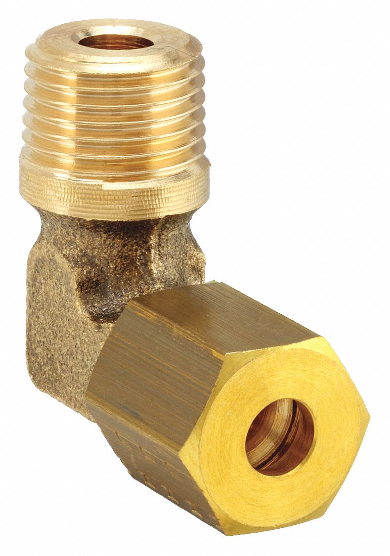 LEGRIS 1090613 Elbow 90 Brass CompxMale BSPT 6mm PK10
