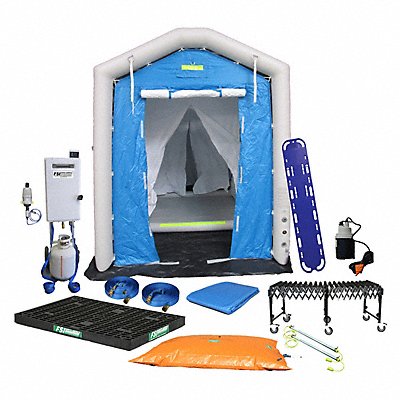 FSI DAT2525SSYSNL Decontamination Shower Blue 96 in L