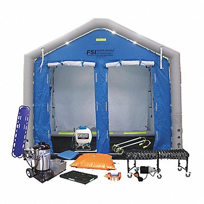 FSI DAT3060SSYSNL Decontamination Shower Blue 108 in H