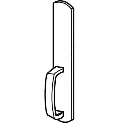 VON DUPRIN 990DTUS3 Dummy Trim Pull Bright Brass