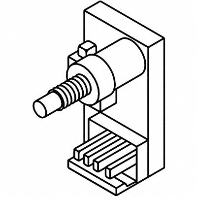 LCN 4040SE3436 On/Off Switch Silver Aluminum 1 in L