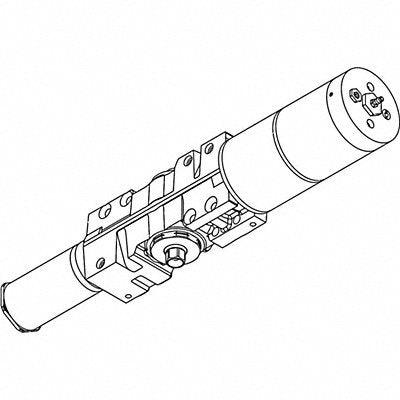 LCN 48223971AL Pneumatic Door Operator Slvr 22-3/4inL