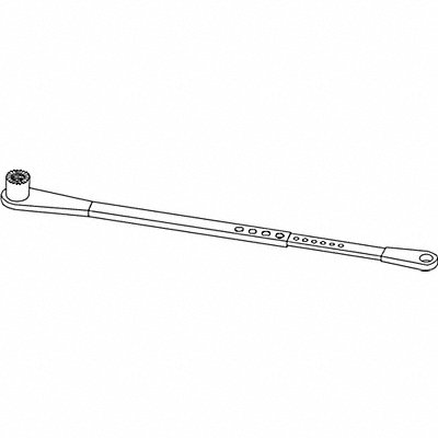 LCN 91303077TANCLR Standard Arm Slvr Alum 28-1/2 in L
