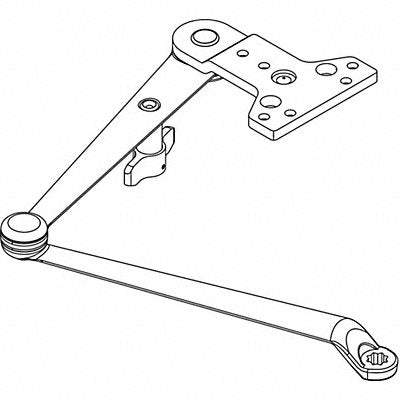 LCN 14603049CNSAL Hold Open Cush Arm Alum