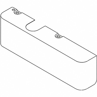 LCN 401072MCLHAL Metal Cover Silver Aluminum 12-1/4 in L