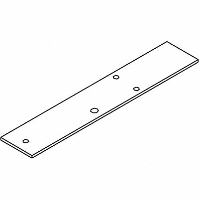 LCN 4040SE59AAL Cover Plate Silver Aluminum 2 in L