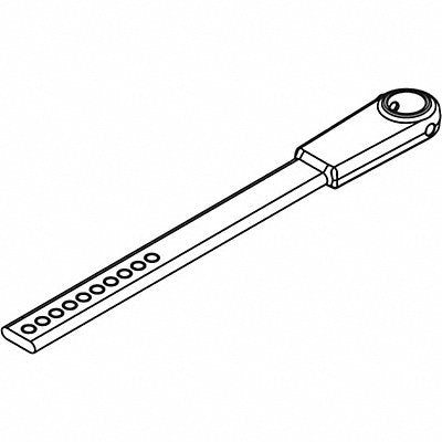 LCN 4040SE82AL Rod Silver Aluminum 5-1/2 in L