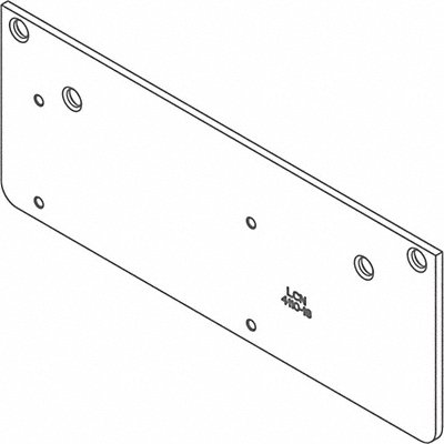 LCN 421018AL Drop Plate Silver Aluminum 12-1/4 in L
