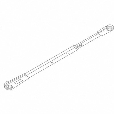LCN 48103077TAL Standard Arm Silver Aluminum 13 in L