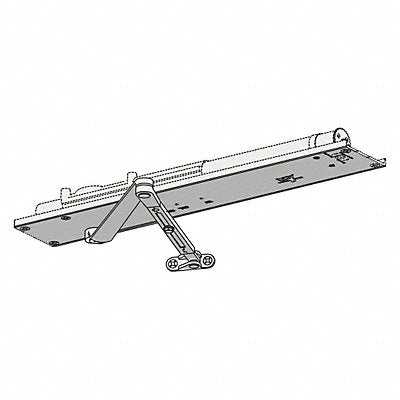 LCN 5034REGRHAL Concealed Closer Slvr Alum 21-53/64in. L