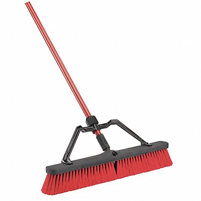 LIBMAN 823003 Broom w/Handle and Brace 24 Block