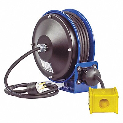 COXREELS PC103012B Cord Reel 30ft 12 AWG Receptacle 120VAC