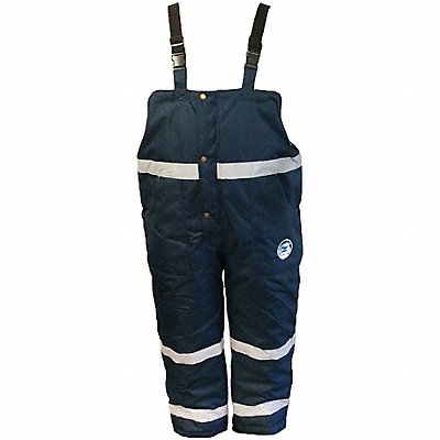 POLAR PLUS FW560 Bib Overalls Navy Size 38x32 In