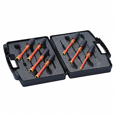 IDEAL 359104 Nut Driver Set 7 Pieces SAE Solid Ins