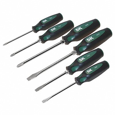 SK PROFESSIONAL TOOLS 86336 Screwdriver Set Slotted/Phillips 6 Pc